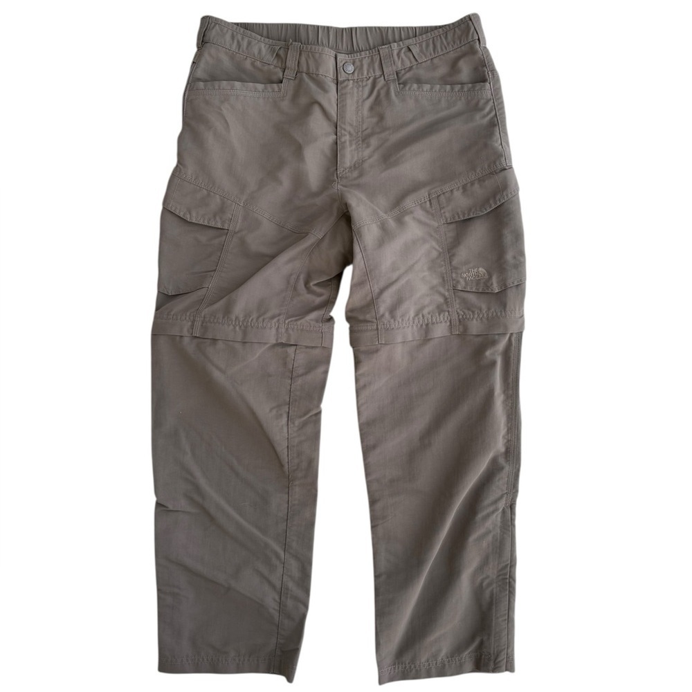 Mens Light Brown The North Face Paramount Peak II Convertible Pants 38x32